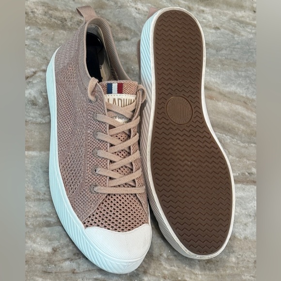 Women’s PALLADIUM Pallaphoenix Knit sneakers- Rose dust/copper. Size 8 - Picture 8 of 9